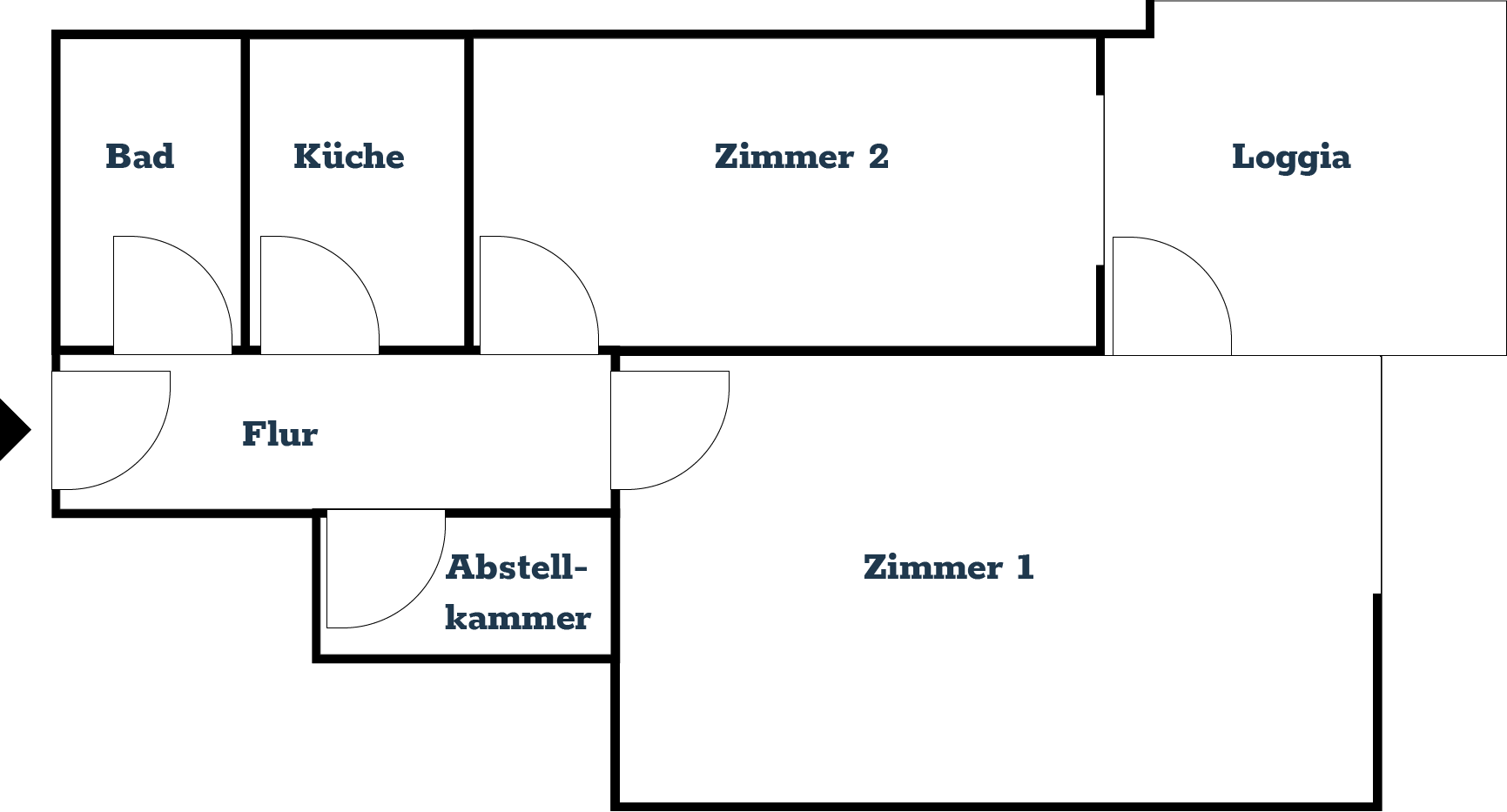 Grundriss der Ferienwohnung Fiedler in Glücksburg